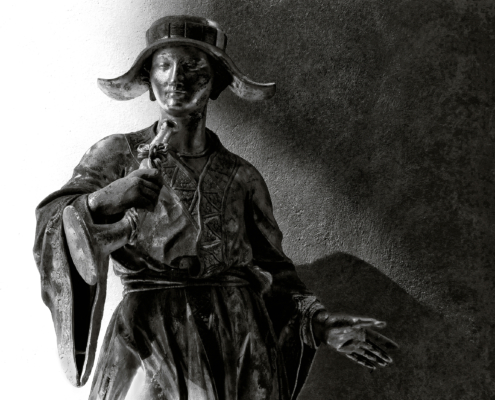 Göttin der Muse - Polymergravur ©Rüdiger Horeis