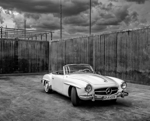 Mercedes SL 190 Bj. 1957 – Weiß, Besitzer Alfred Brückner